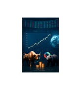 Bull & Bear Wall Decor Witty Poster