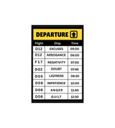 Departure Quote Wall Decor Witty Poster