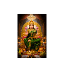 Laxmi Ji Wall Decor Devotional Poster