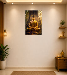 Gautam Buddha Wall Decor Devotional Poster