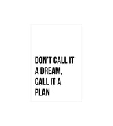 Dream Quote Wall Decor Witty Poster