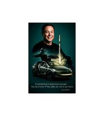 Elon Musk Quote Wall Decor Witty Poster