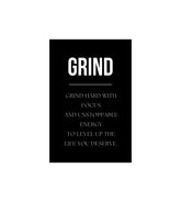 Grind Quote Wall Decor Witty Poster