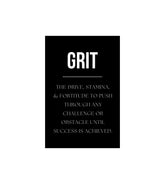 Grit Quote Wall Decor Witty Poster