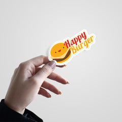 Happy Burger Witty Sticker