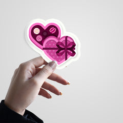 Double Heart Witty Sticker