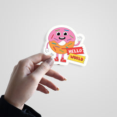 Hello World Witty Sticker