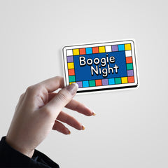 Boogie Night Witty Sticker