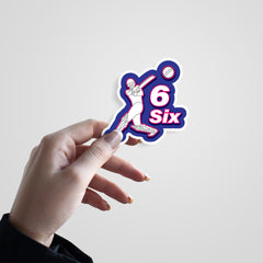 Cricket Six Witty Sticker