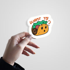 Want To Witty Sticker