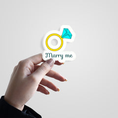 Marry Me Witty Sticker