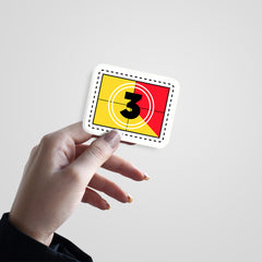 Count 3 Witty Sticker