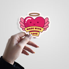 Made With Love Witty Sticker