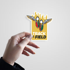 Track & Field Witty Sticker
