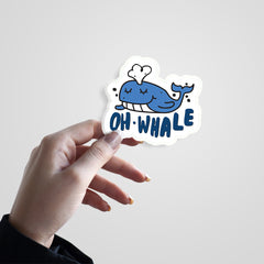 OH Whale Witty Sticker