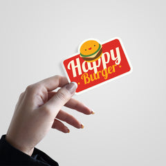 Happy Burger Witty Sticker