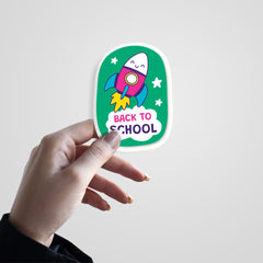 Back to School (Rocket) Witty Sticker