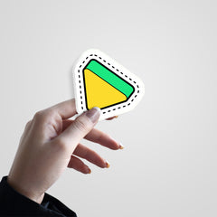 Triangle Witty Sticker