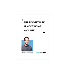 Mark Zuckerberg Wall Decor Witty Poster