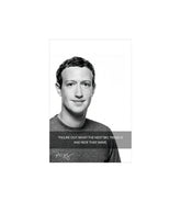 Mark Zuckerberg Quote Wall Decor Witty Poster