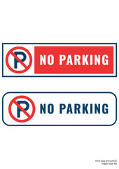 No Parking Premium A4 Size Vinyl Stickers