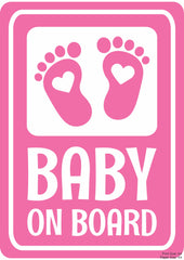 Baby on Board Premium A4 Size Vinyl Stickers
