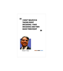 Ratan Tata Quote Wall Decor Witty Poster