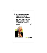 Richard Branson Quote Wall Decor Witty Poster