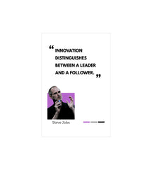 Steve Jobs Quote Wall Decor Witty Poster