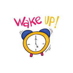 Wake UP! Witty Sticker