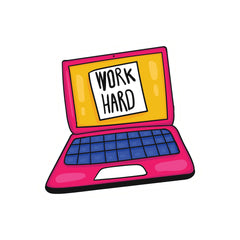 Work Hard Witty Sticker