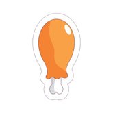 Chicken Lollipop Witty Sticker