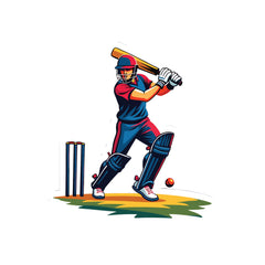 Batsman Witty Sticker