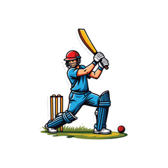 Batsman Witty Sticker