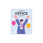 Happy Office Party Witty Sticker