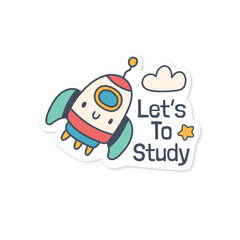 Let's to Study Witty Sticker
