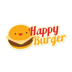 Happy Burger Witty Sticker