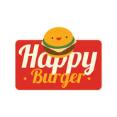 Happy Burger Witty Sticker