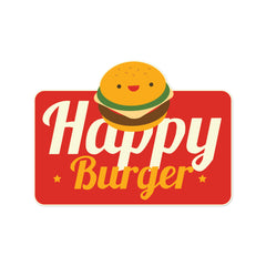 Happy Burger Witty Sticker