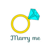 Marry Me Witty Sticker