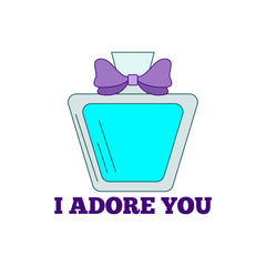 I Adore You Witty Sticker