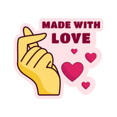Made With Love Witty Sticker