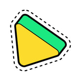 Triangle Witty Sticker