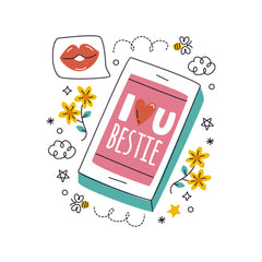 I Love You Bestie Witty Sticker