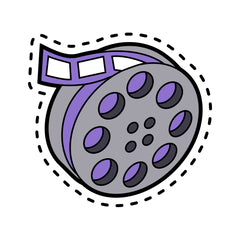 Movie Reel Witty Sticker