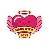 Made With Love Witty Sticker