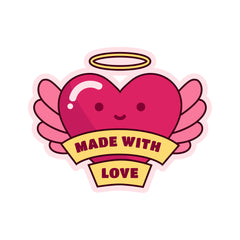 Made With Love Witty Sticker