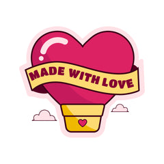 Made With Love Witty Sticker