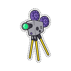 Movie Camera Witty Sticker