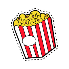 Popcorn Witty Sticker